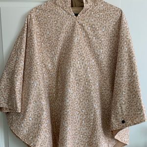 Women’s Leopard Rain Poncho, never worn
